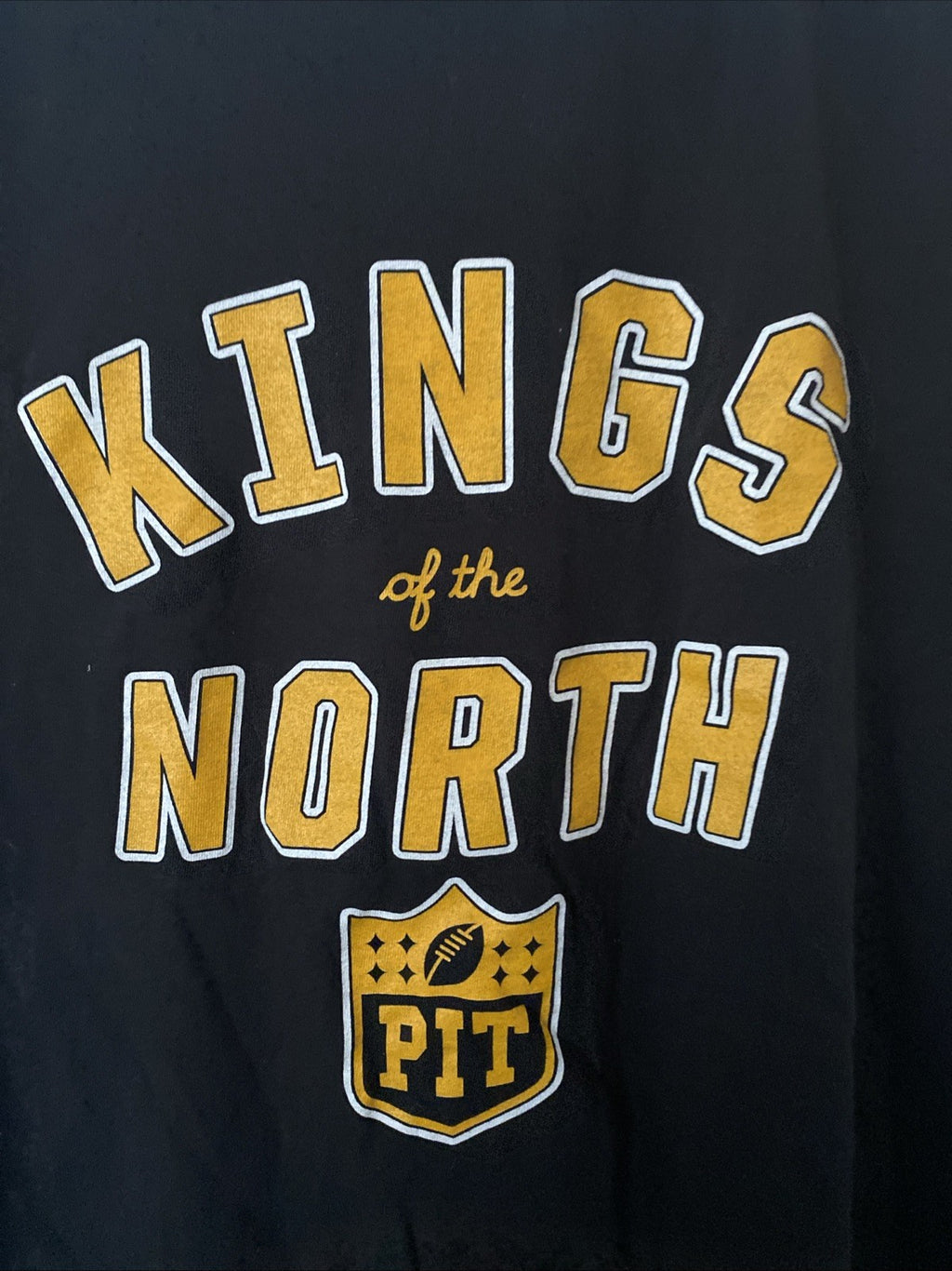 NFL Pittsburgh Steelers Kings of the north size medium adult black T-shirt