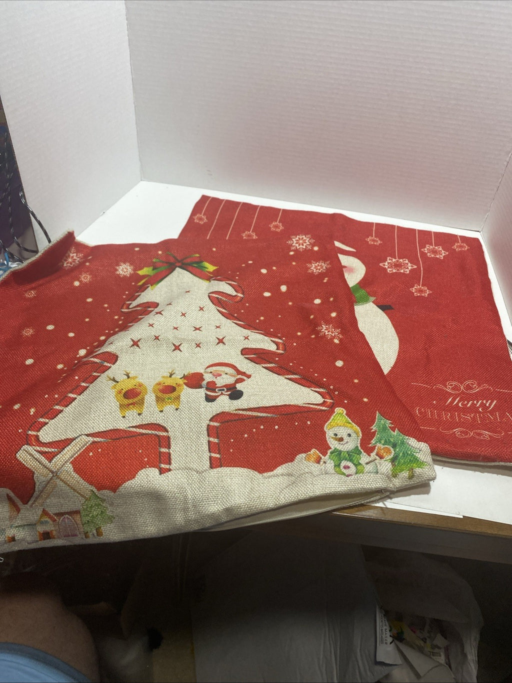 Vintage 17 x 17 pear Christmas pillow covers Set Of Two