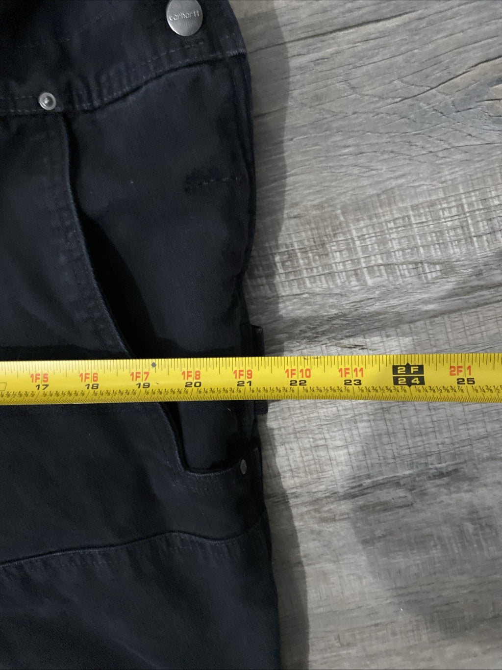 Carhartt (12-14) Short Bib Overalls Black