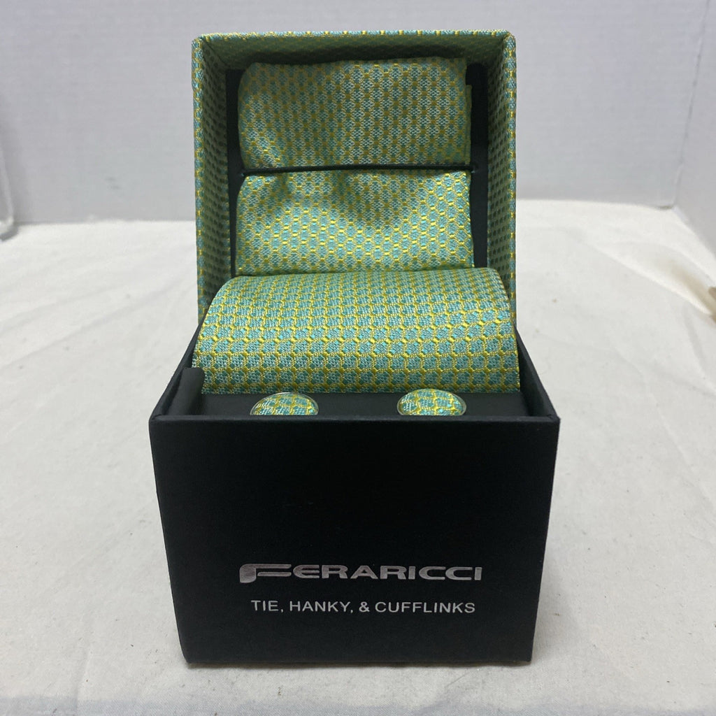 Feraricci Tie,Hanky & Cufflink Set