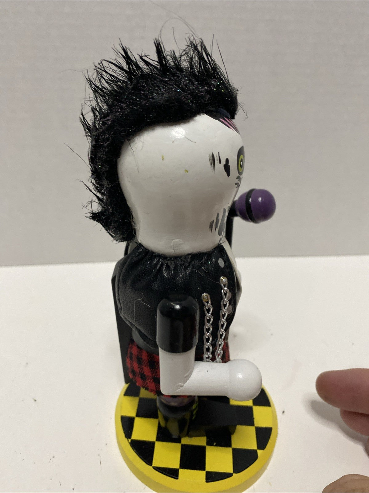 World Market 2014 Zombie Punk Rock Nutcracker Singer Halloween 7" Tall