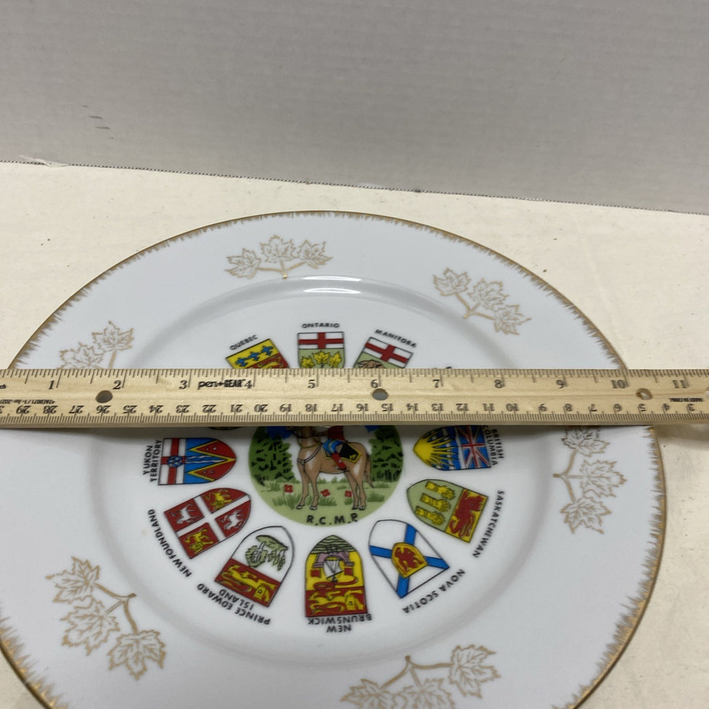 Vintage RCMP hand painted plate Souvenir of Canada Beautiful