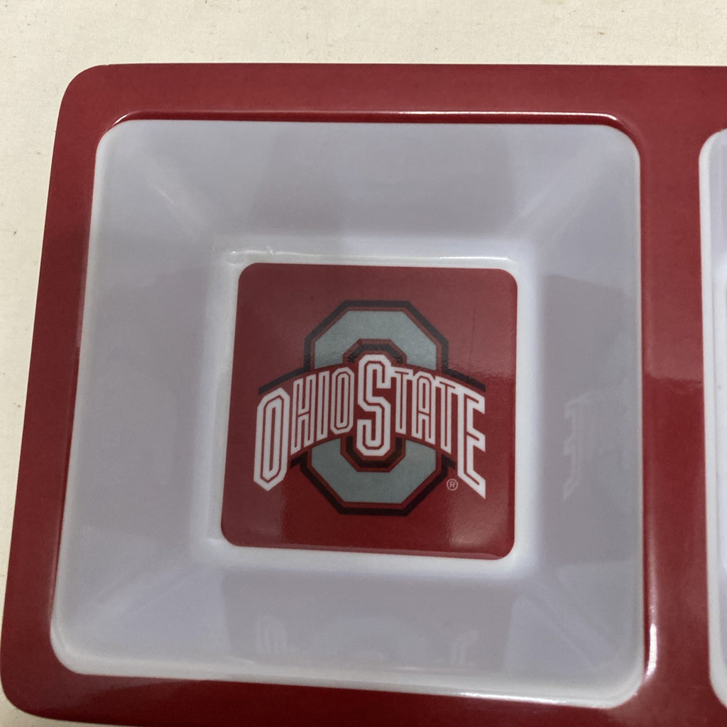 Ohio State 3 Section Divided Tray