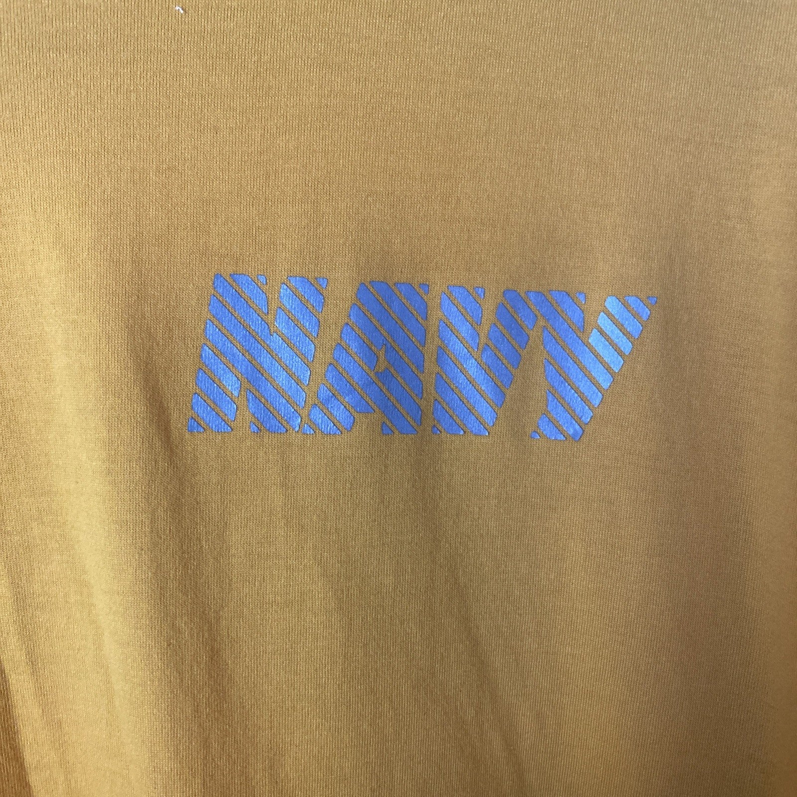 AUTHENTIC US NAVY USN YELLOW REFLECTIVE PT PHYSICAL FITNESS WORKOUT SHIRT SMALL