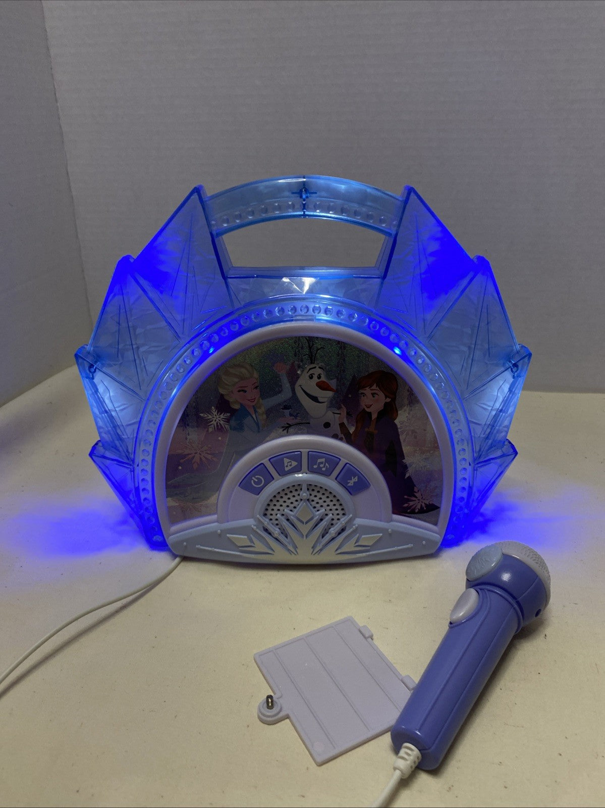Disney Frozen 2 Portable Karaoke BT Sing Along MP3 Microphone Working Tested