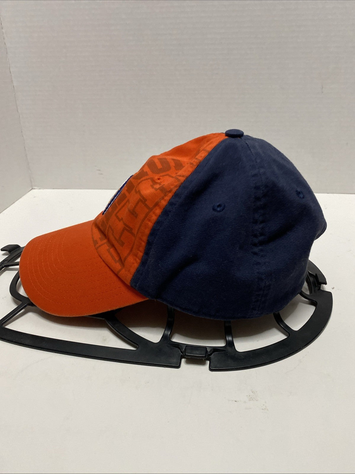 Illinois Fighting Illini Slouch Hat Jean Washed Buckle Back 2-Tone