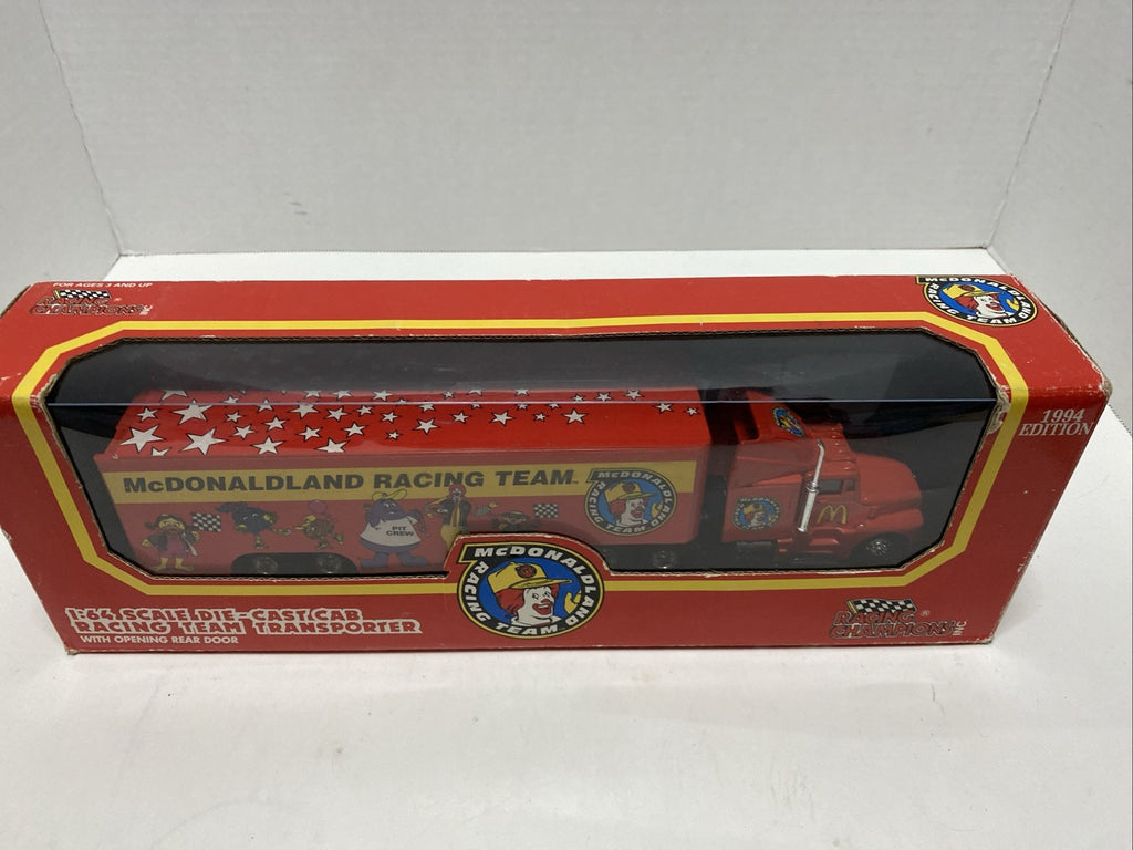 New 1994 McDonaldland Racing Team Truck McDonald's 1:64 Die-Cast Transporter