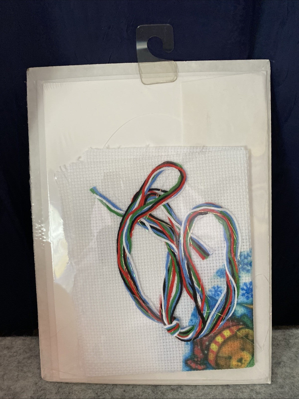 Candamar Designs Embellished Cross Stitch Kit Bear Hugs Christmas Card 5172 5x7