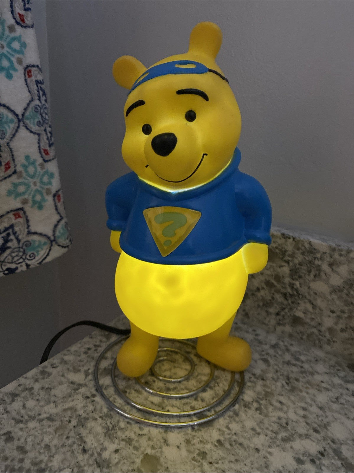 Rare Vintage 1977 WINNIE THE POOH Desk LAMP &NIGHT LIGHT