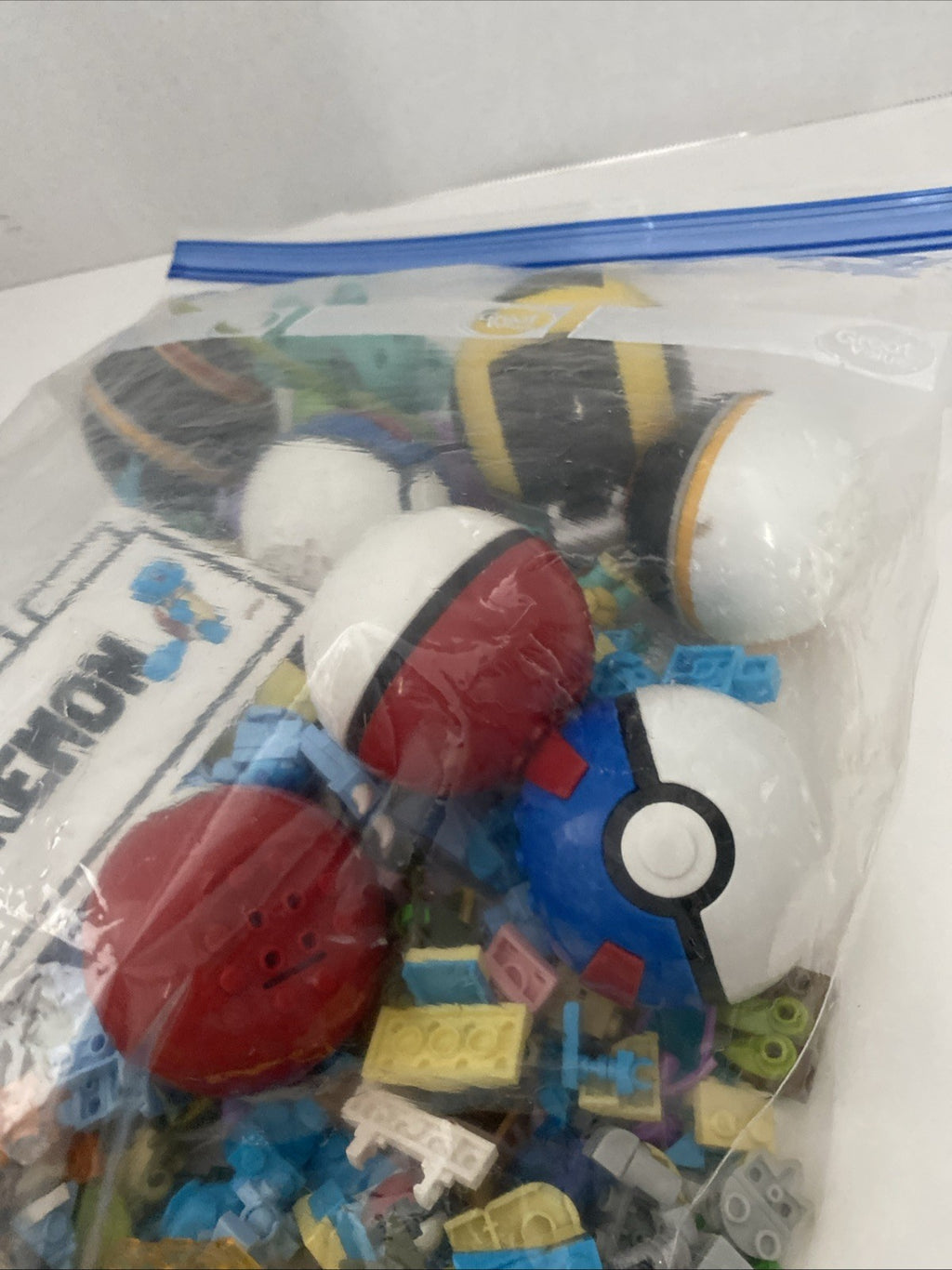 Pokémon Legos and Pokémon McDonald’s land toys bulk just under 2 pounds