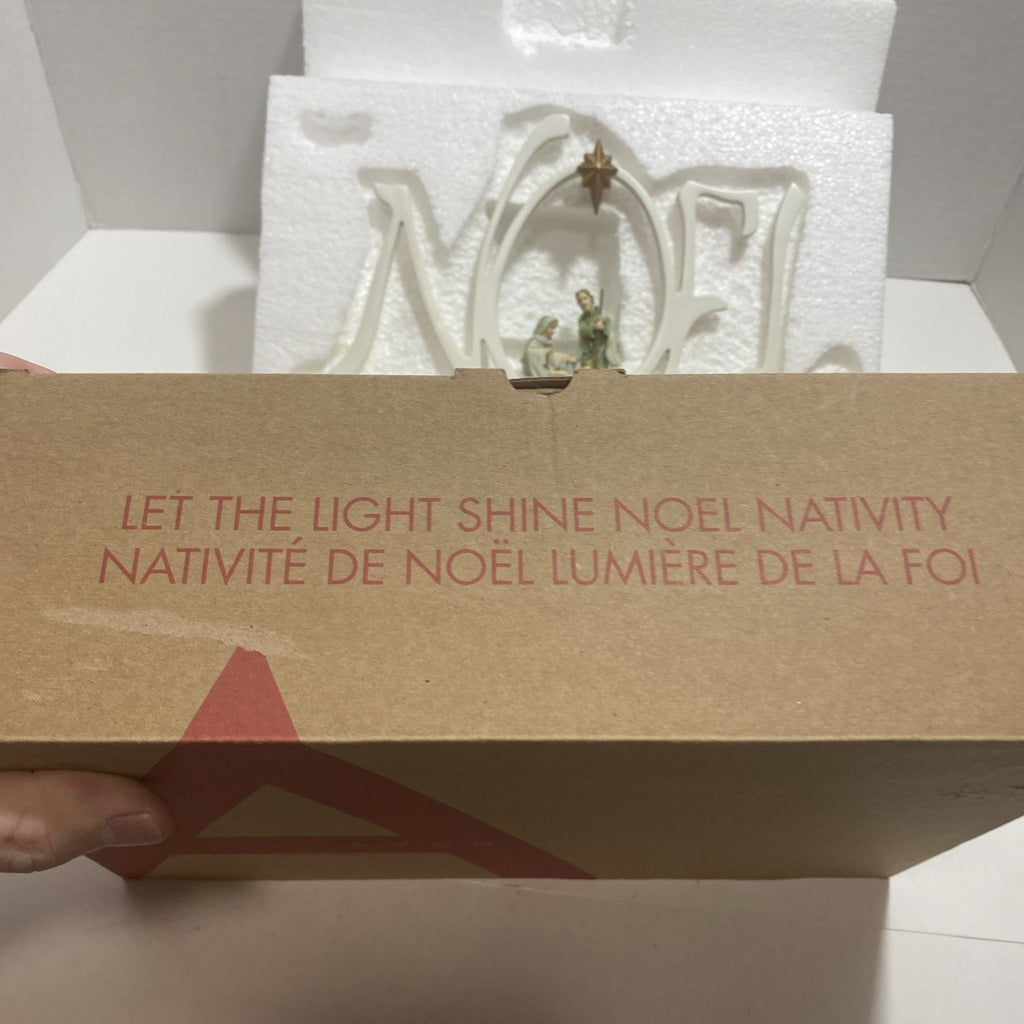 Avon let the light shine Noel nativity Noel nativity scene
