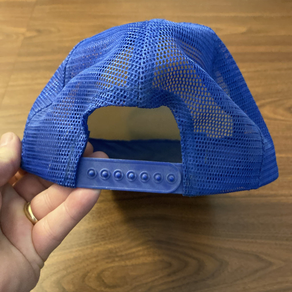 Vintage SOHIO Gas Station DIESEL SUPREME Ohio Blue Mesh Snapback Trucker Hat Oil