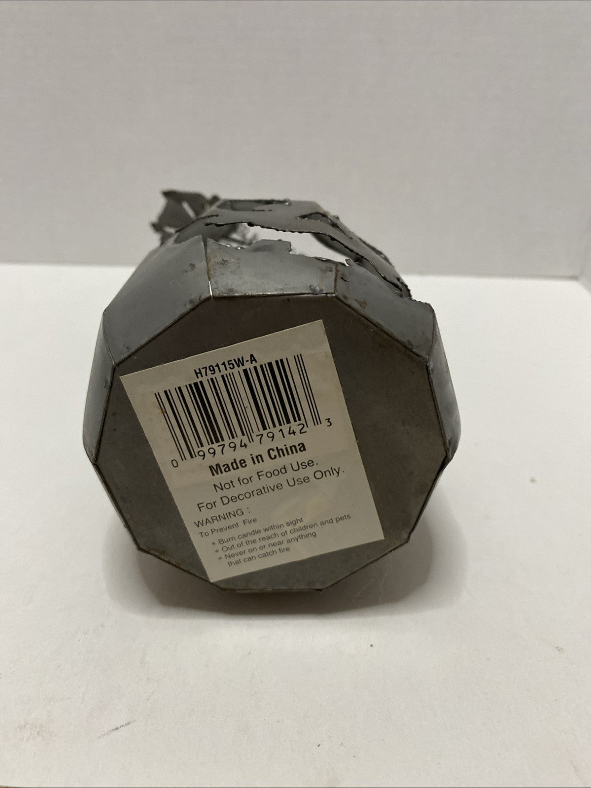 Halloween Pumpkin Votive Candle Holder - Metal