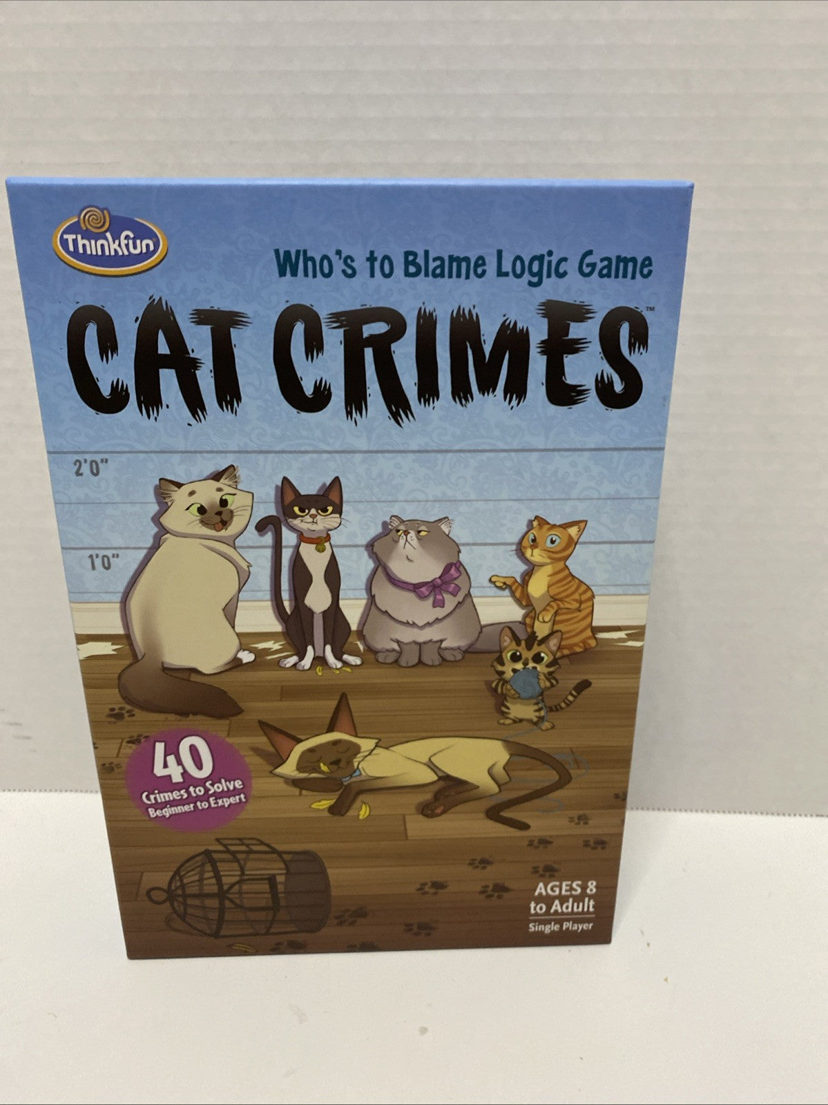 ThinkFun Cat Crimes Logic Brain Game and Brainteaser Ages 8 to Adult   