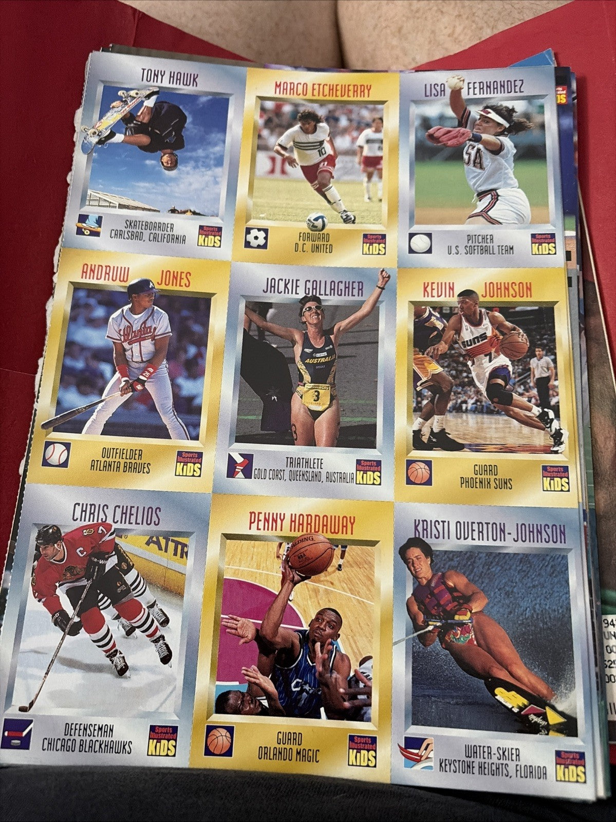 TONY HAWK Rare 1997 SI for Kids Lisa Fernandez Rookie RARE Blemishes