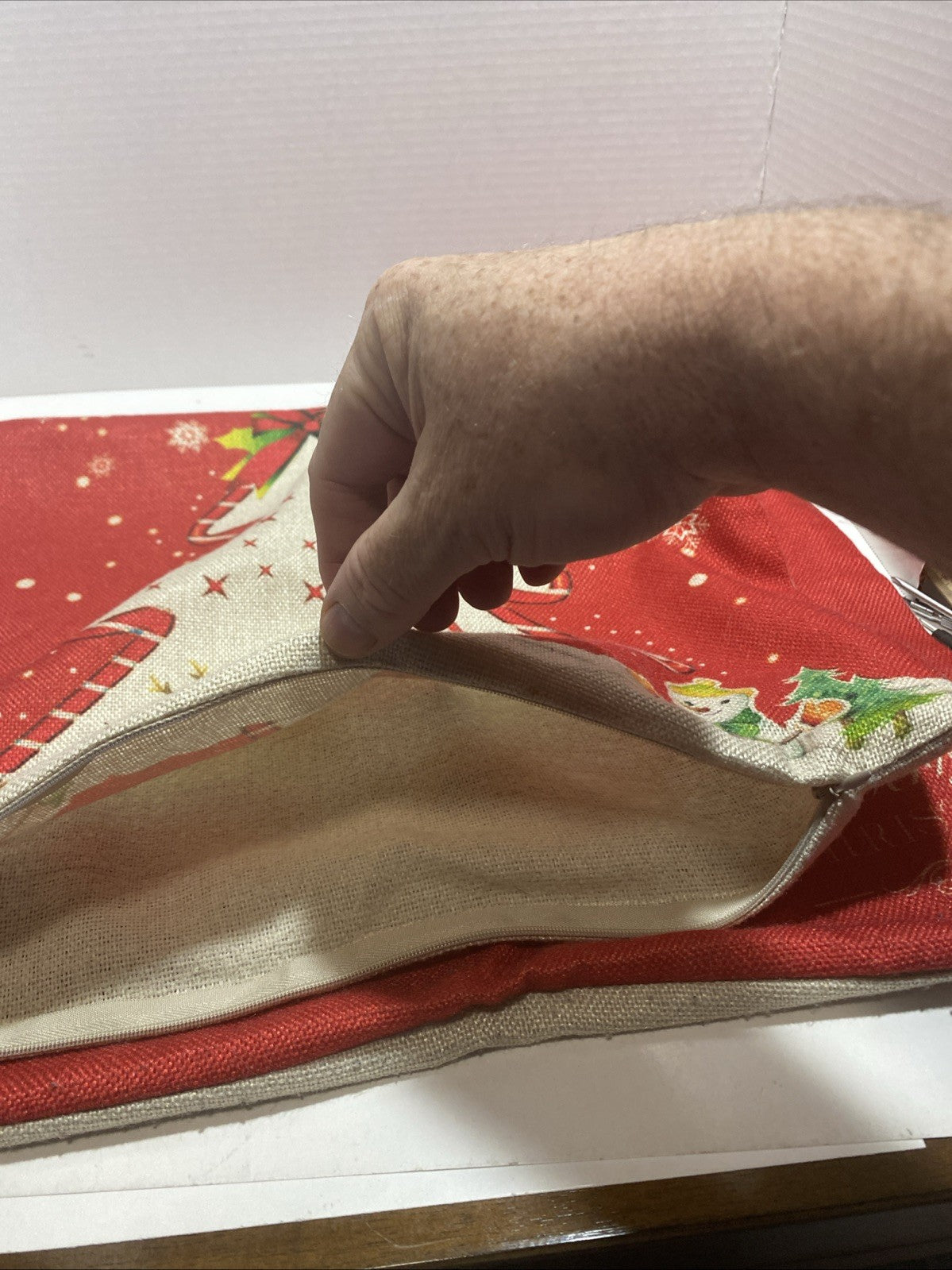 Vintage 17 x 17 pear Christmas pillow covers Set Of Two