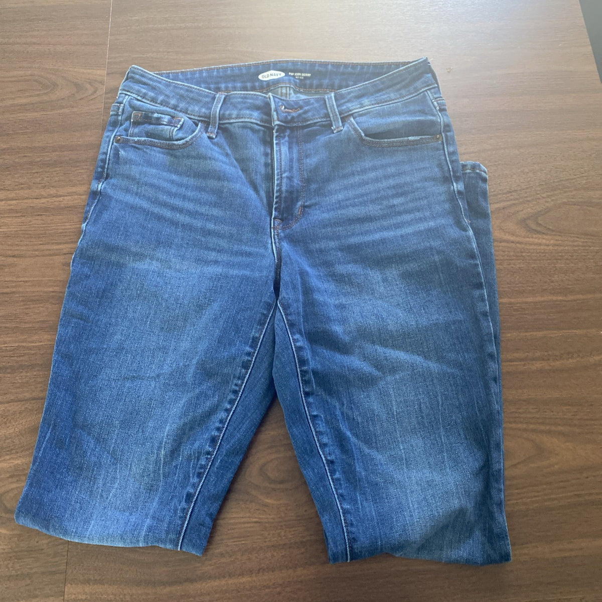 Old Navy Jeans Womens Size 6 Pop Icon Skinny Mid-Rise Blue Denim Waist 30