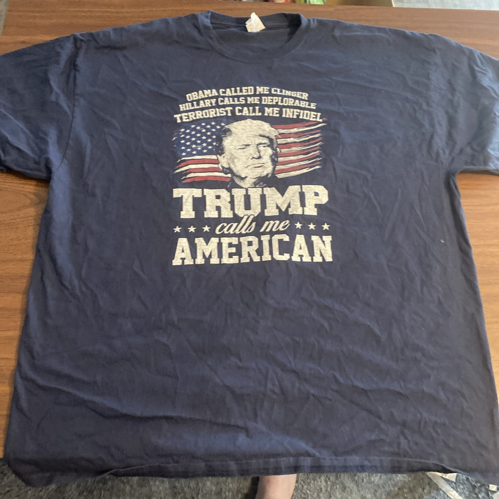 Donald Trump Calls Me American New Mens Shirt USA Flag Patriotic 3XL