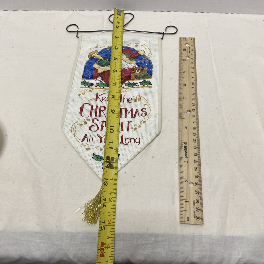 Dimensions Counted Cross Stitch Banner -Keep The Christmas Spirit All Year Long
