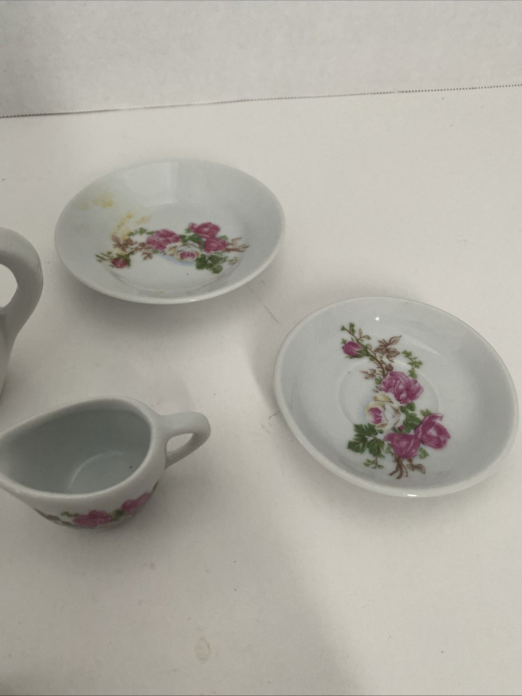 Vintage DOLLHOUSE MINIATURE Floral China Tea Set Mixed Lot