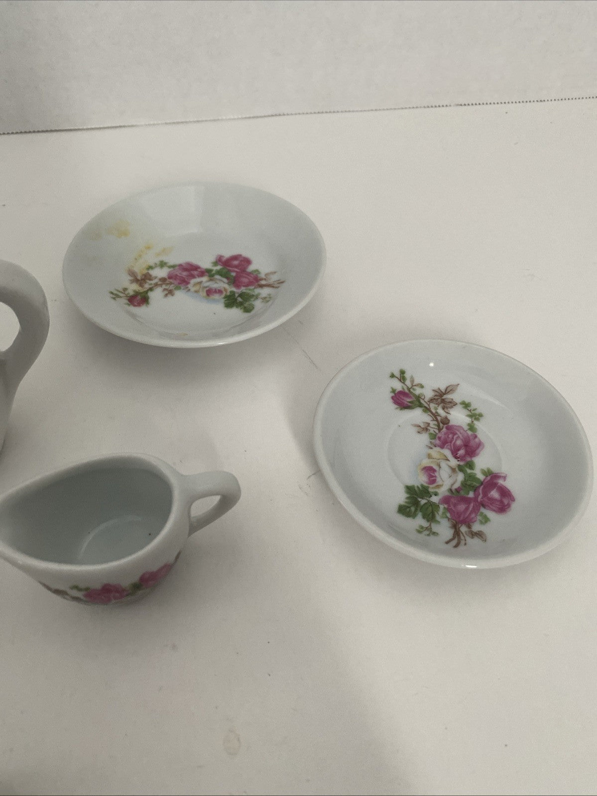 Vintage DOLLHOUSE MINIATURE Floral China Tea Set Mixed Lot