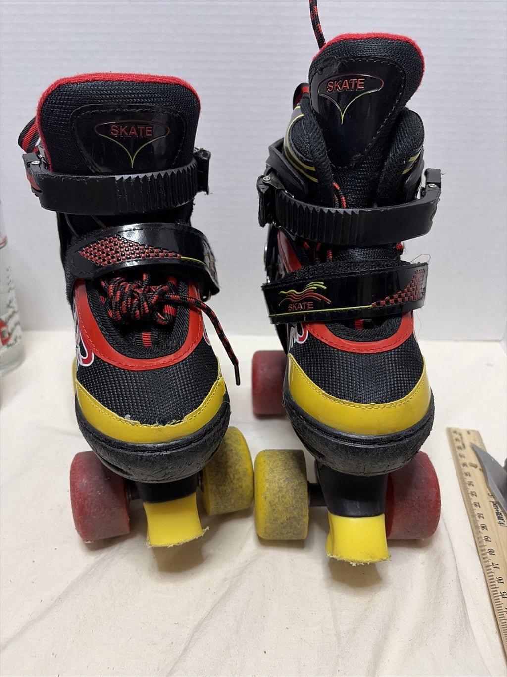 Little Kids Roller Skates - Size Small - Red & Black 