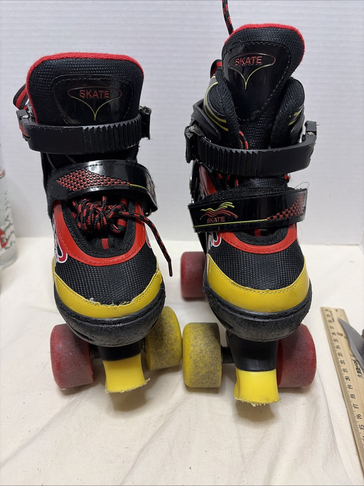 Little Kids Roller Skates - Size Small - Red & Black 