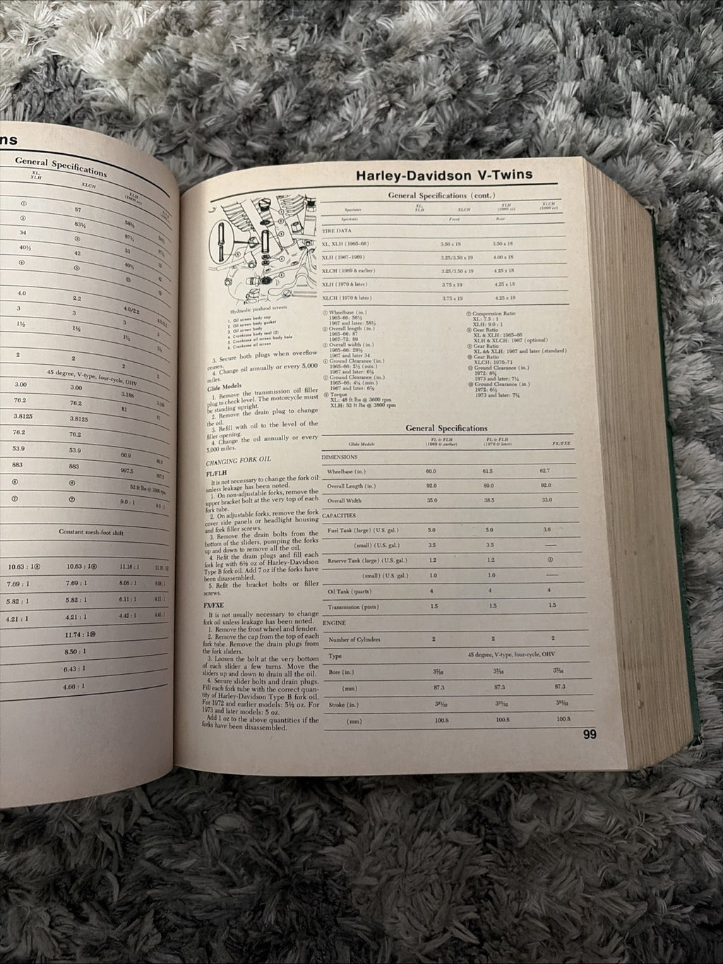 CHILTON'S MOTORCYCLE REPAIR MANUAL Harley Norton Guzzi Triumph 1976 Edition VTG.