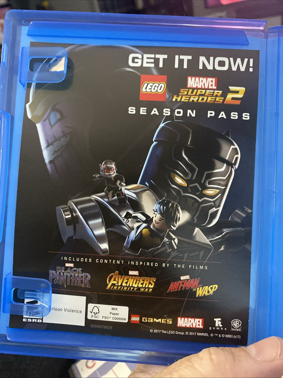 PS4 / Sony Playstation 4 Lego Marvel Super Heroes Video Game By WB Games 2017