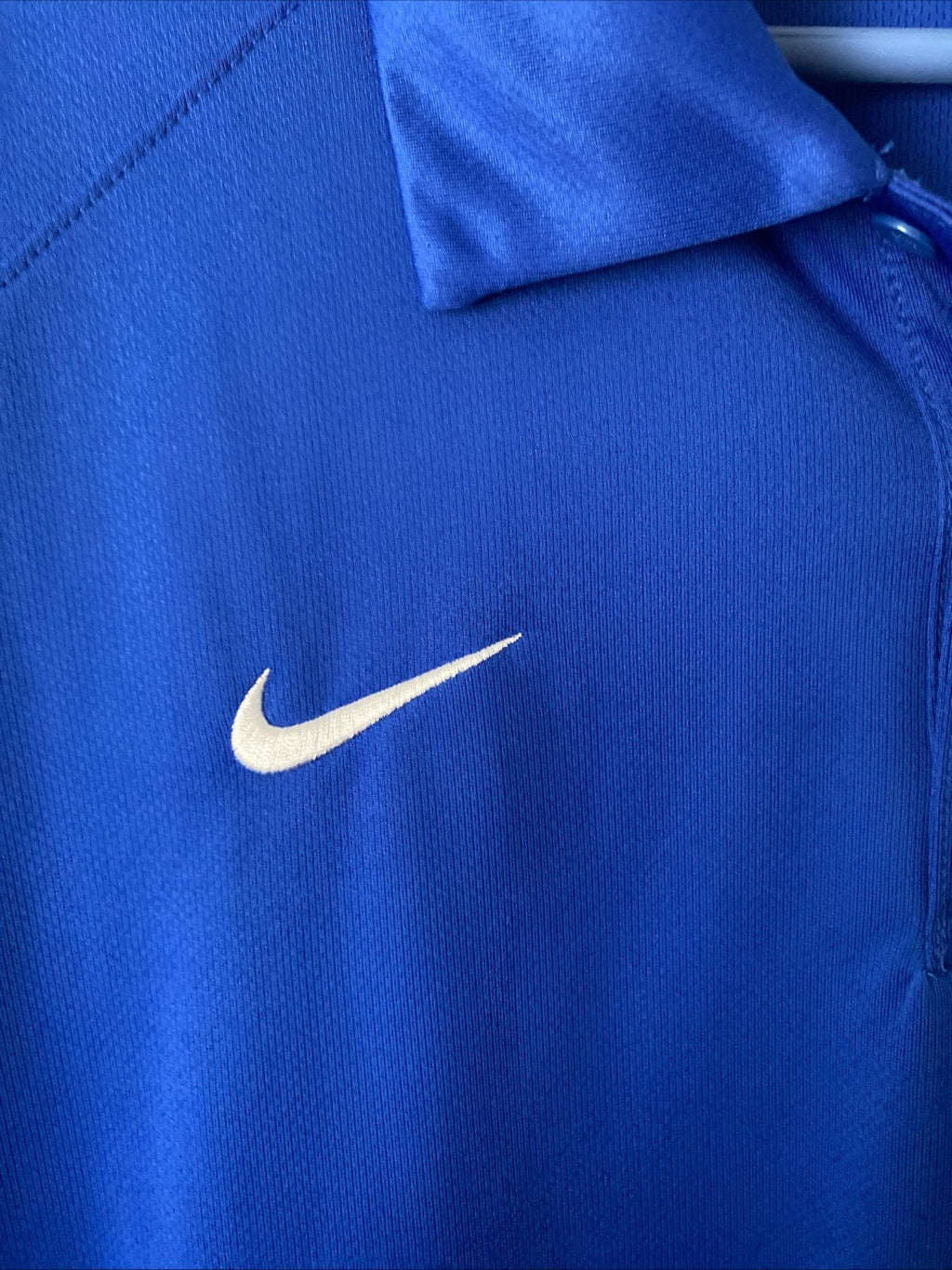 Nike Men’s Dri-Fit Blue Polo Shirt Size XL “FINDLAY” On Sleeve