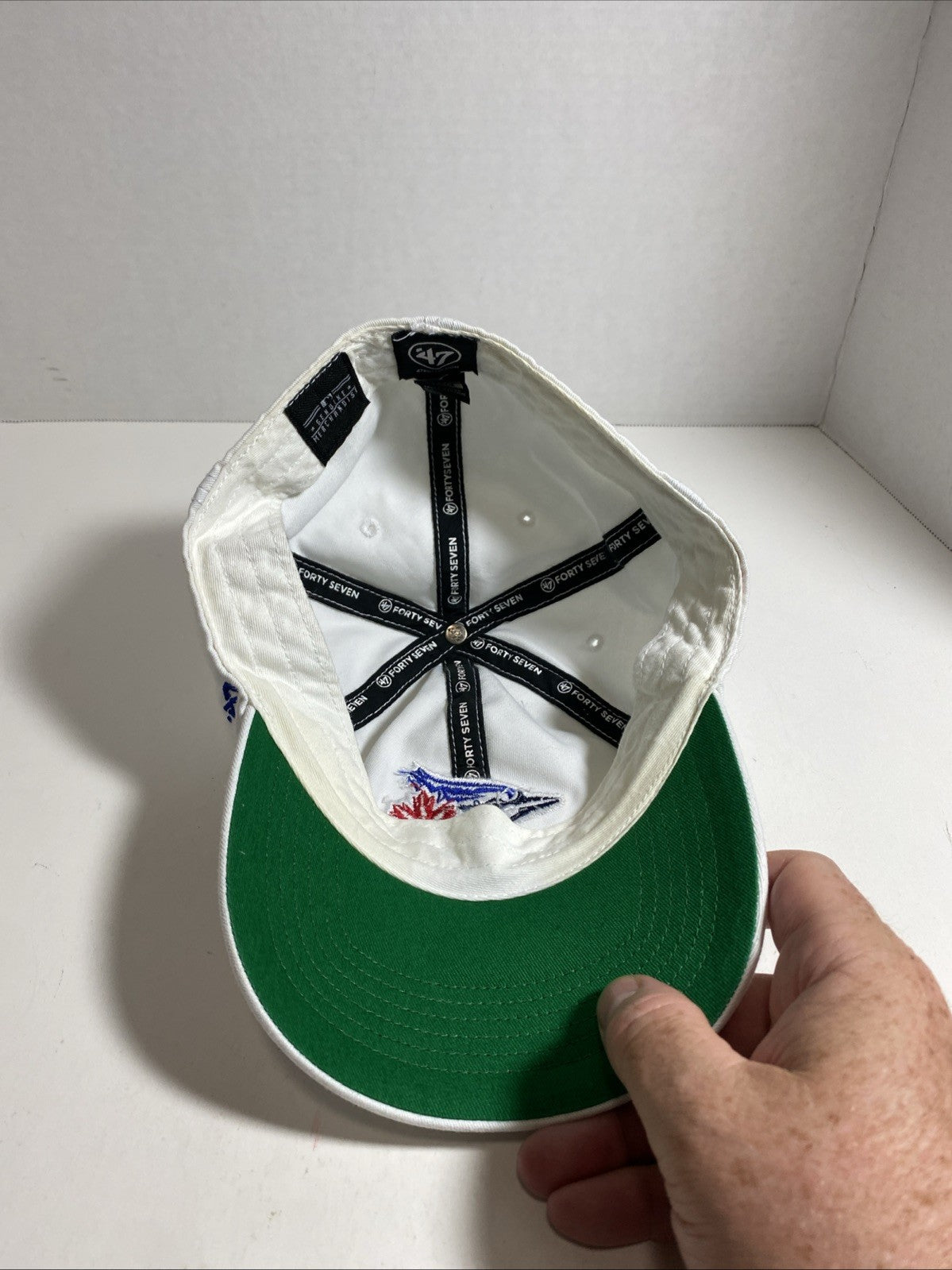 MLB Toronto Blue Jays 47 genuine merchandise fitted hat white size large