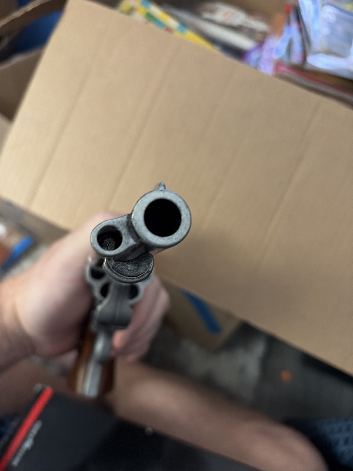 Denix Old West Frontier Replica Antique Grey Revolver Non-Firing Gun With Box