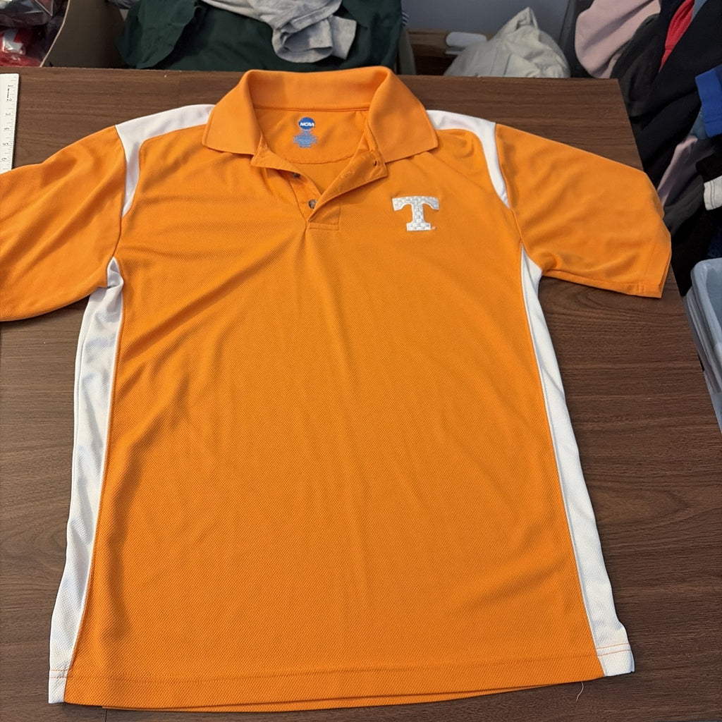 Men’s Medium University Of Tennessee Volunteer Short Sleeve Golf Polo SS Orange
