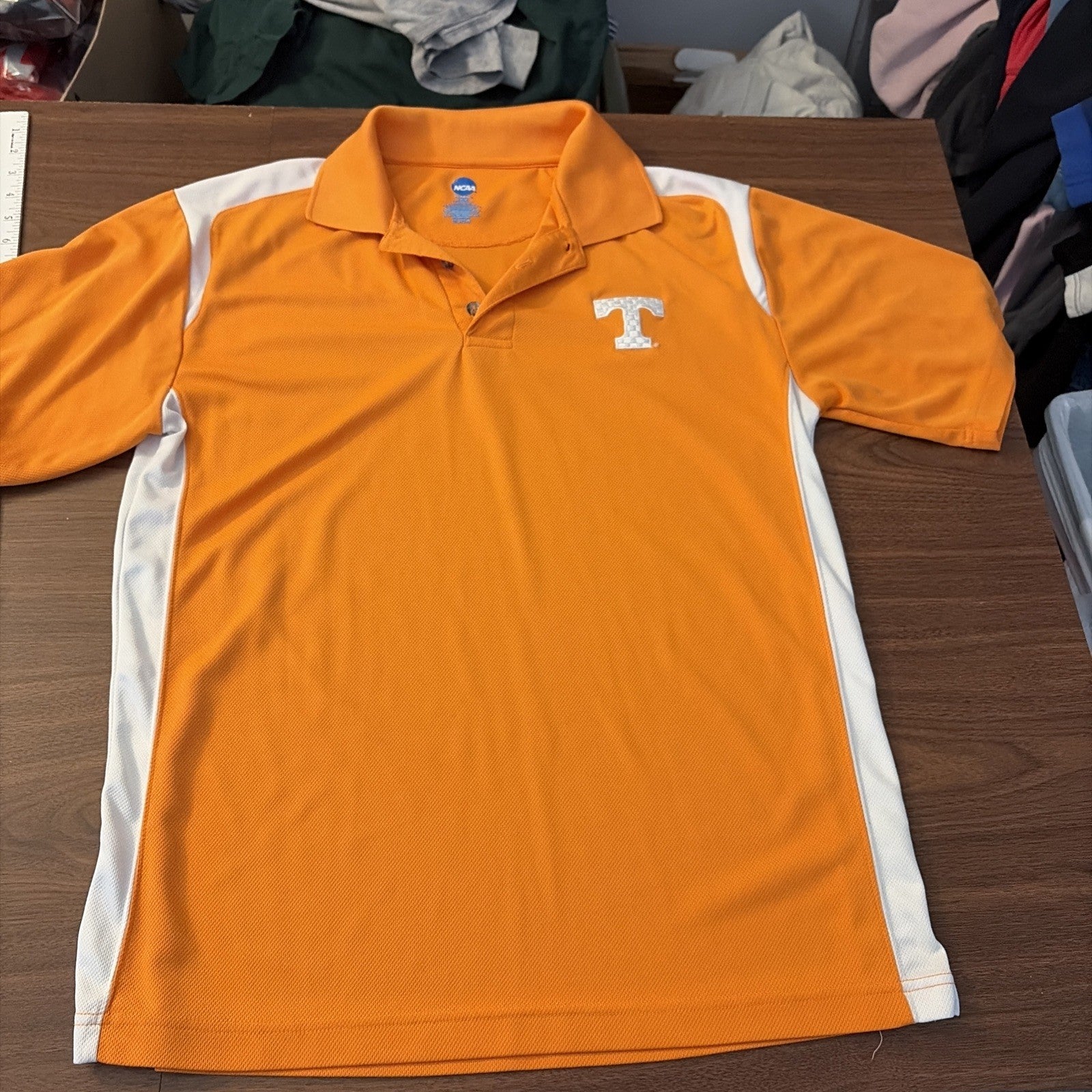 Men’s Medium University Of Tennessee Volunteer Short Sleeve Golf Polo SS Orange