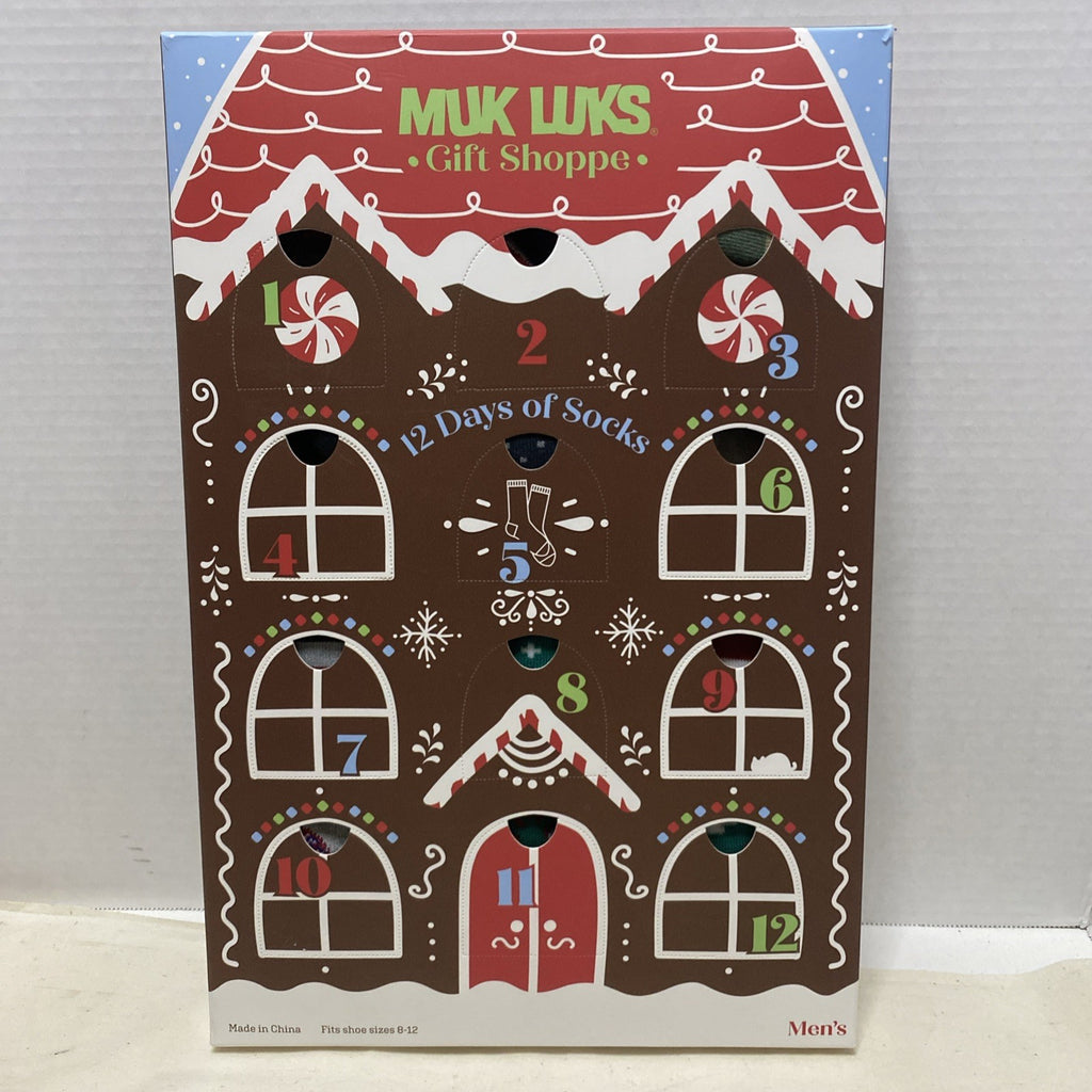 Muk Luks 12 Days Of Socks  Men’s Christmas Holidays