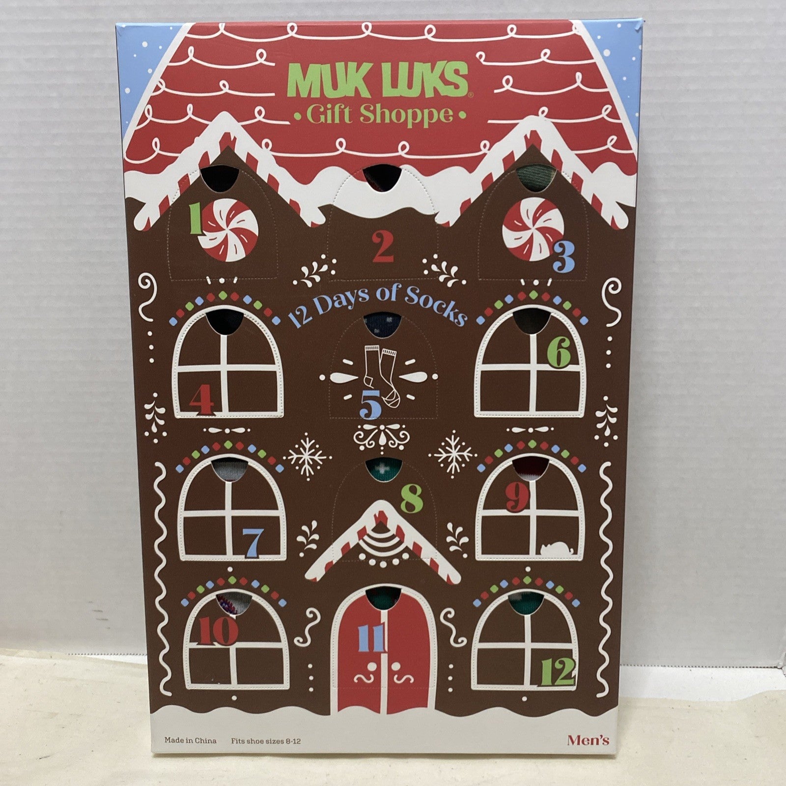 Muk Luks 12 Days Of Socks  Men’s Christmas Holidays