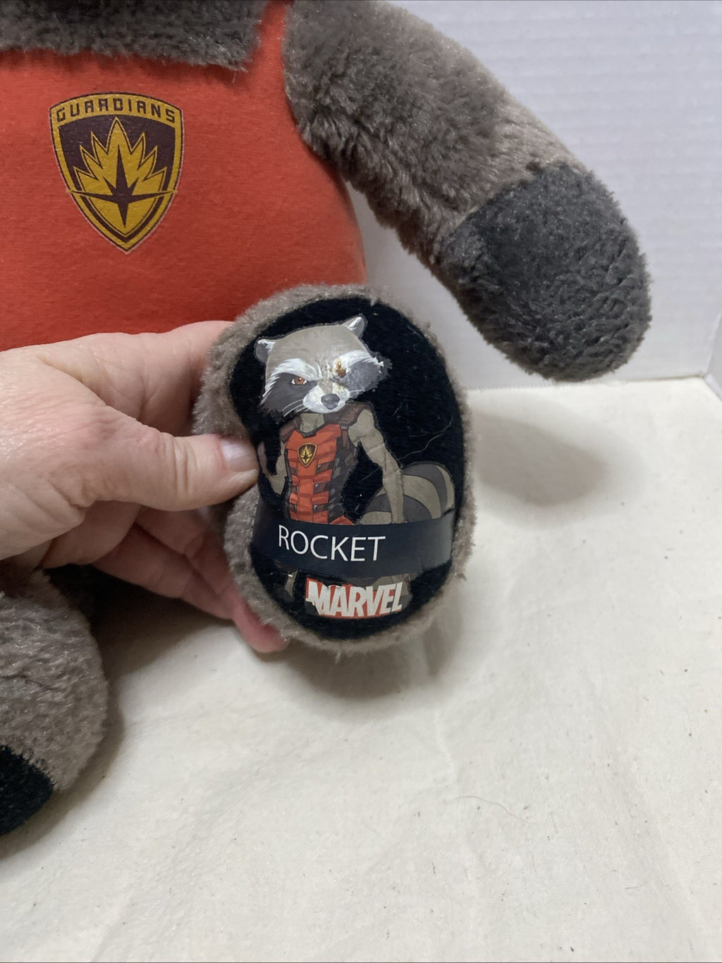 Build-A-Bear Marvel "Guardians of the Galaxy" Rocket Raccoon 17” Plush Toy