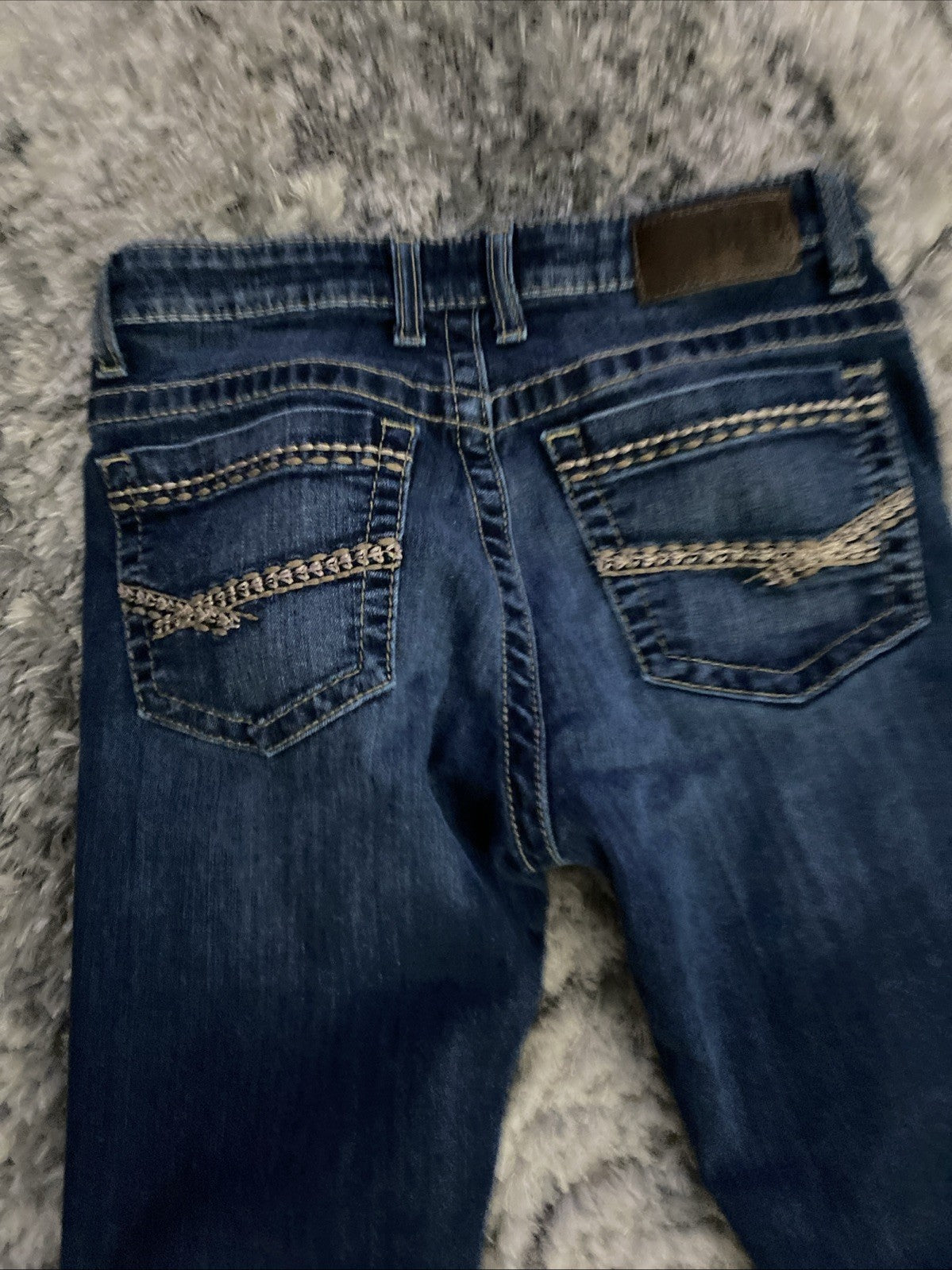 BKE Denim Women's Size 26L Long Peyton Bootcut Jeans Dark Wash 33.5 Inseam