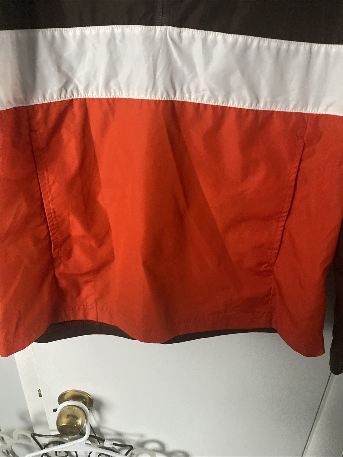 Cleveland Browns Brown, NFL Team Apparel Lightweight Windbreaker Jacket Size S