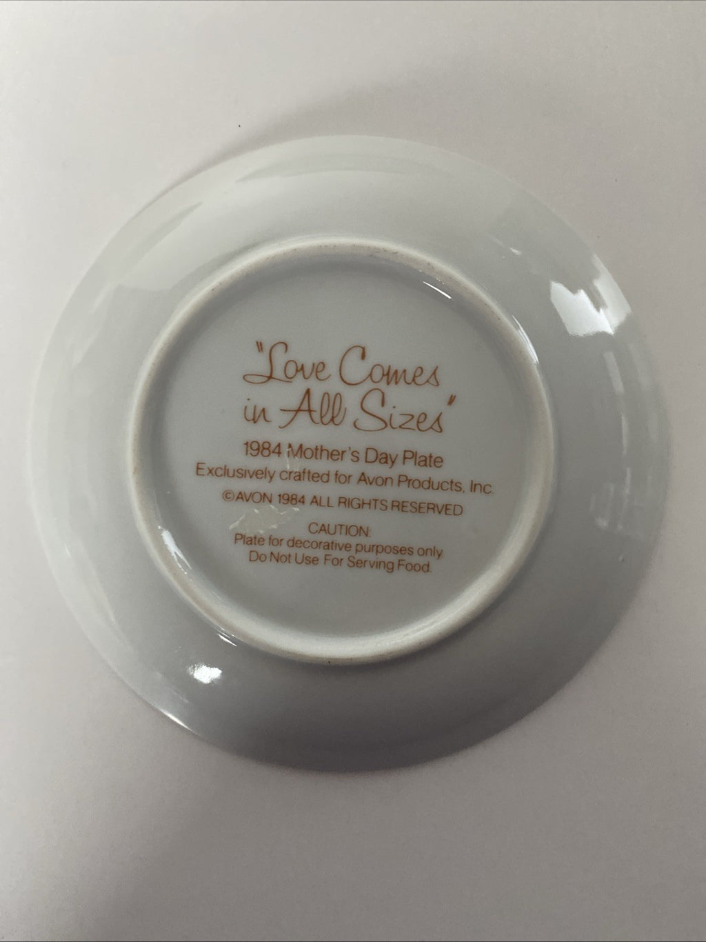 1981-84 Avon Mothers Day Collector Plates 5” Vintage