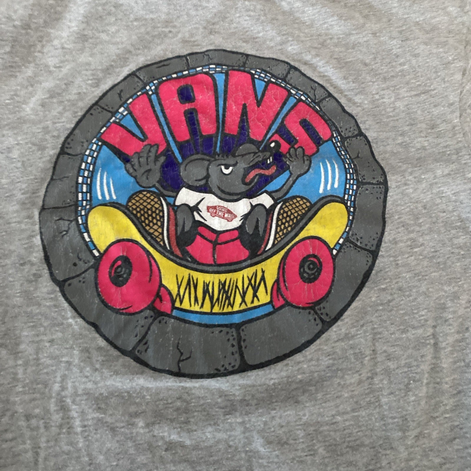 Vans large 12–14 gray short sleeve shirt