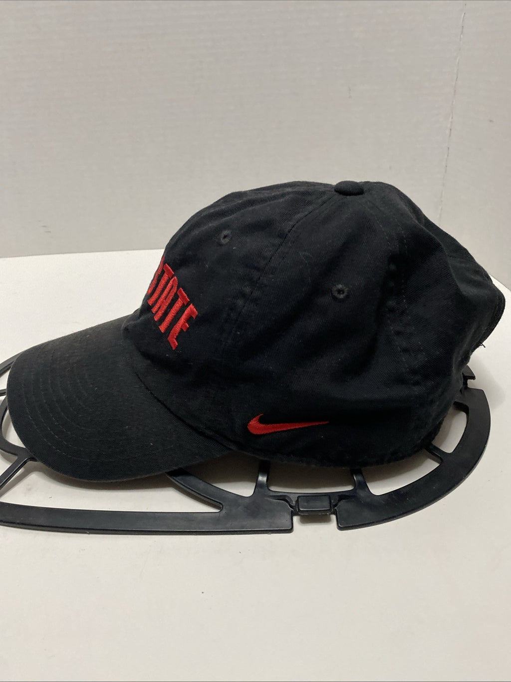 Ohio State Buckeyes NCAA  Black With Red Letters Club Cap Adjustable