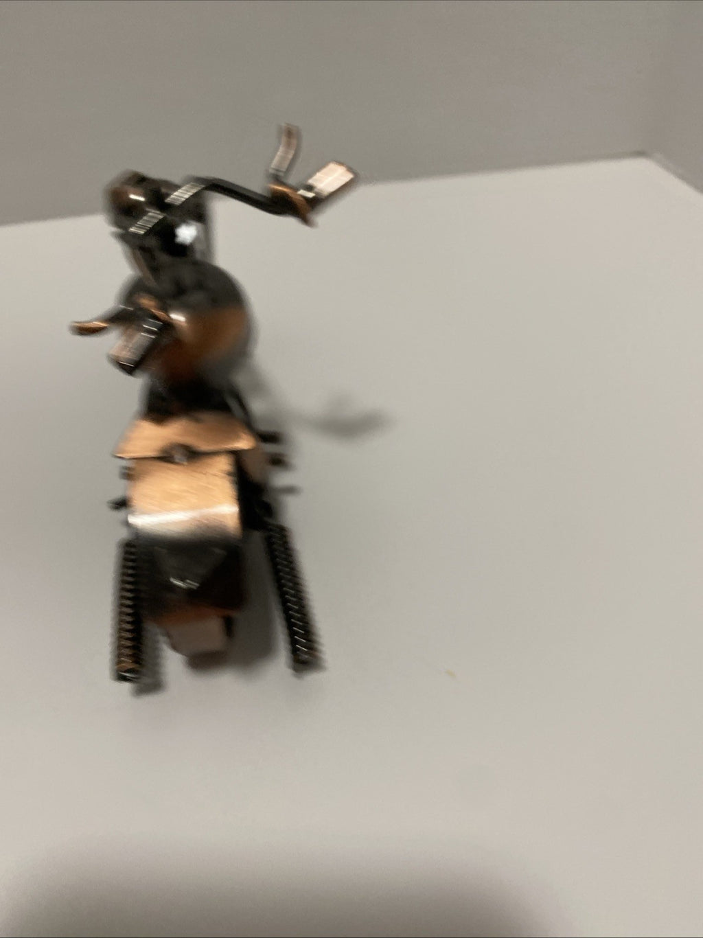 Retro Collectible Metal Motorcycle Model Handmade Motorbike Sculpture Home Decor