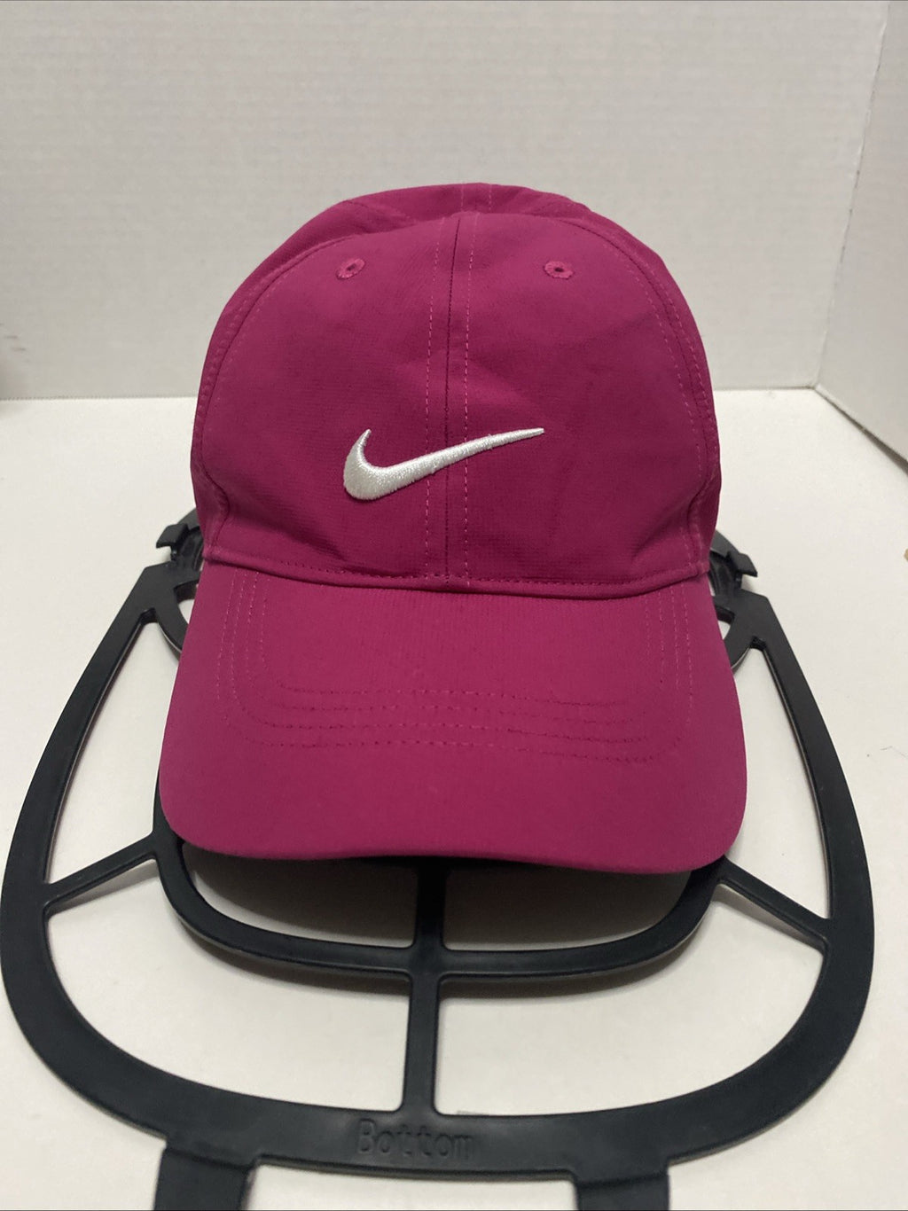 Nike Golf RZN Vapor Ball Cap Hat Pink White Swoosh Flexfit One Size