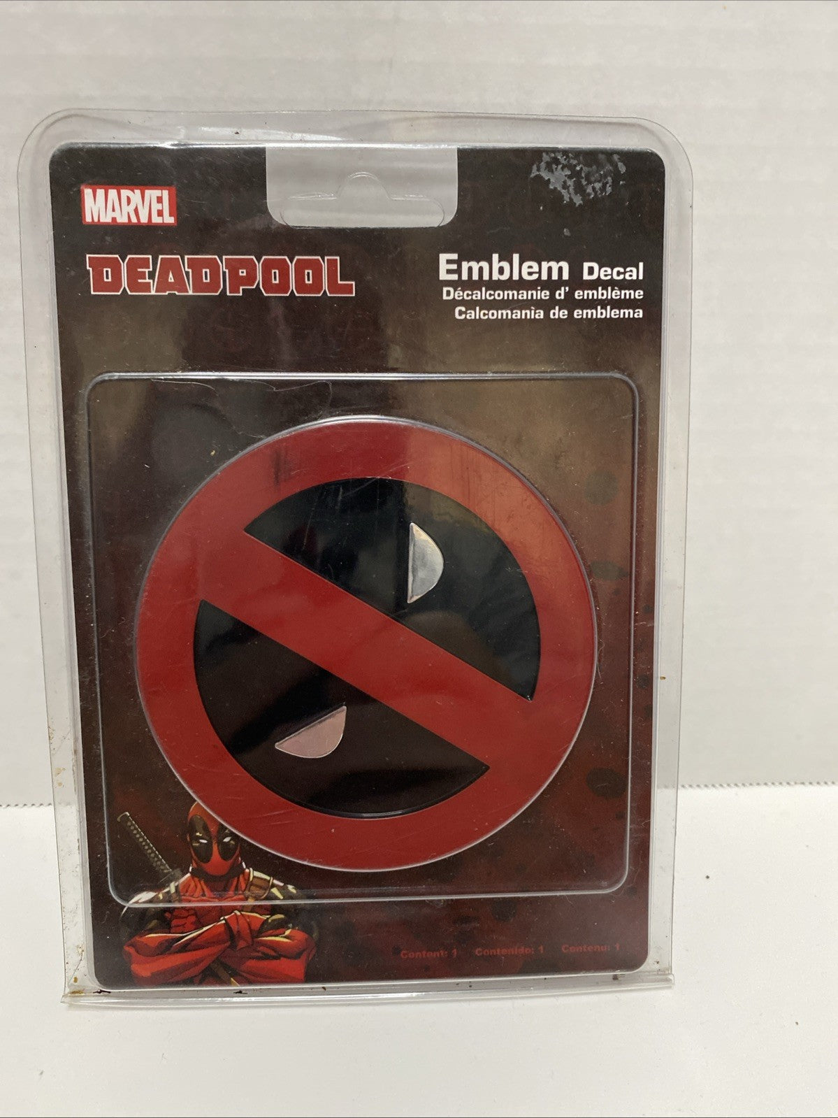 Marvel Deadpool Emblem Chrome 3D Decal Sticker For Cars Truck Chroma