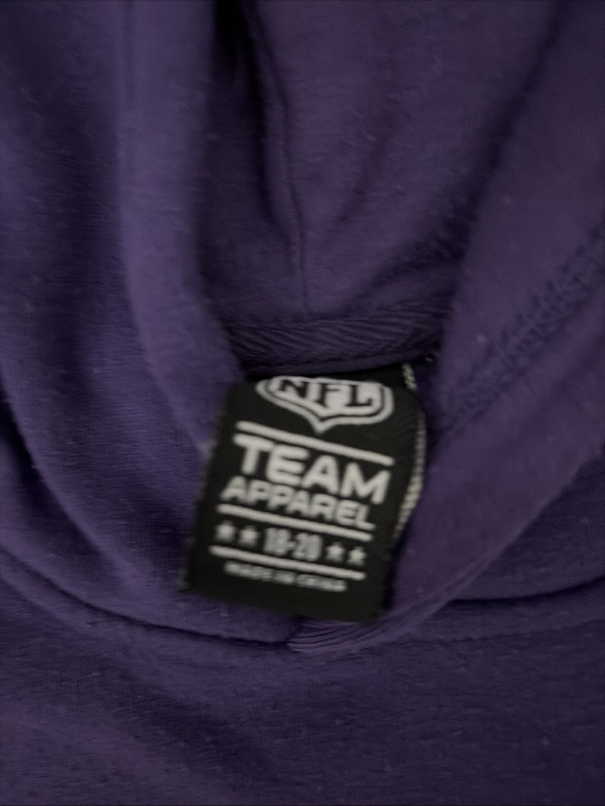 NFL Baltimore Ravens Youth Size XL XLarge (18) Purple Hoodie