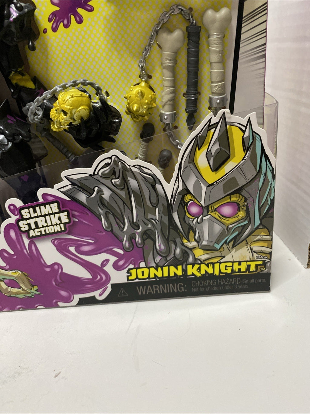 Rare NIB Ninjombie Jonin Knight Action Figure with Comic Book Slime Strike