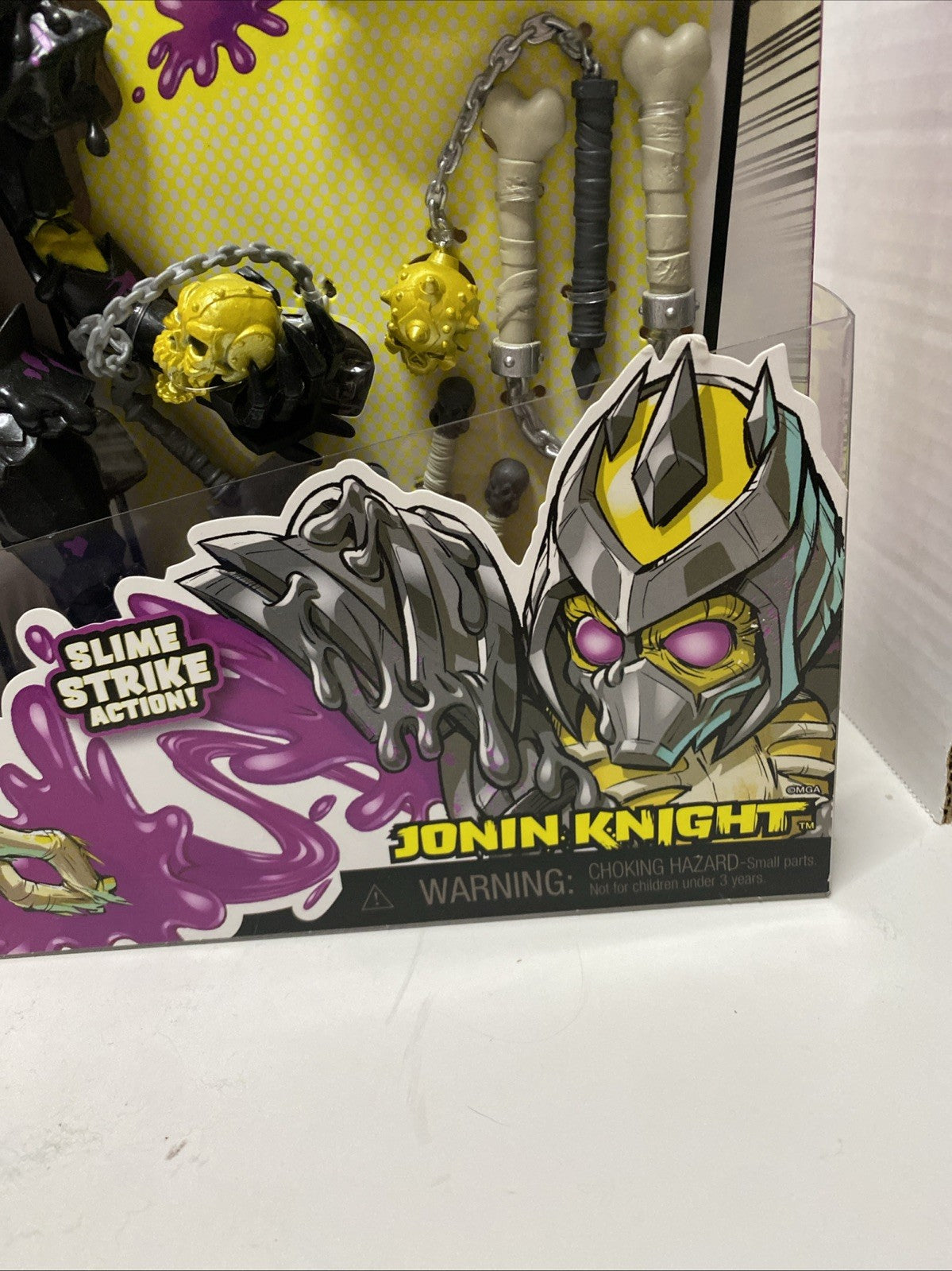 Rare NIB Ninjombie Jonin Knight Action Figure with Comic Book Slime Strike