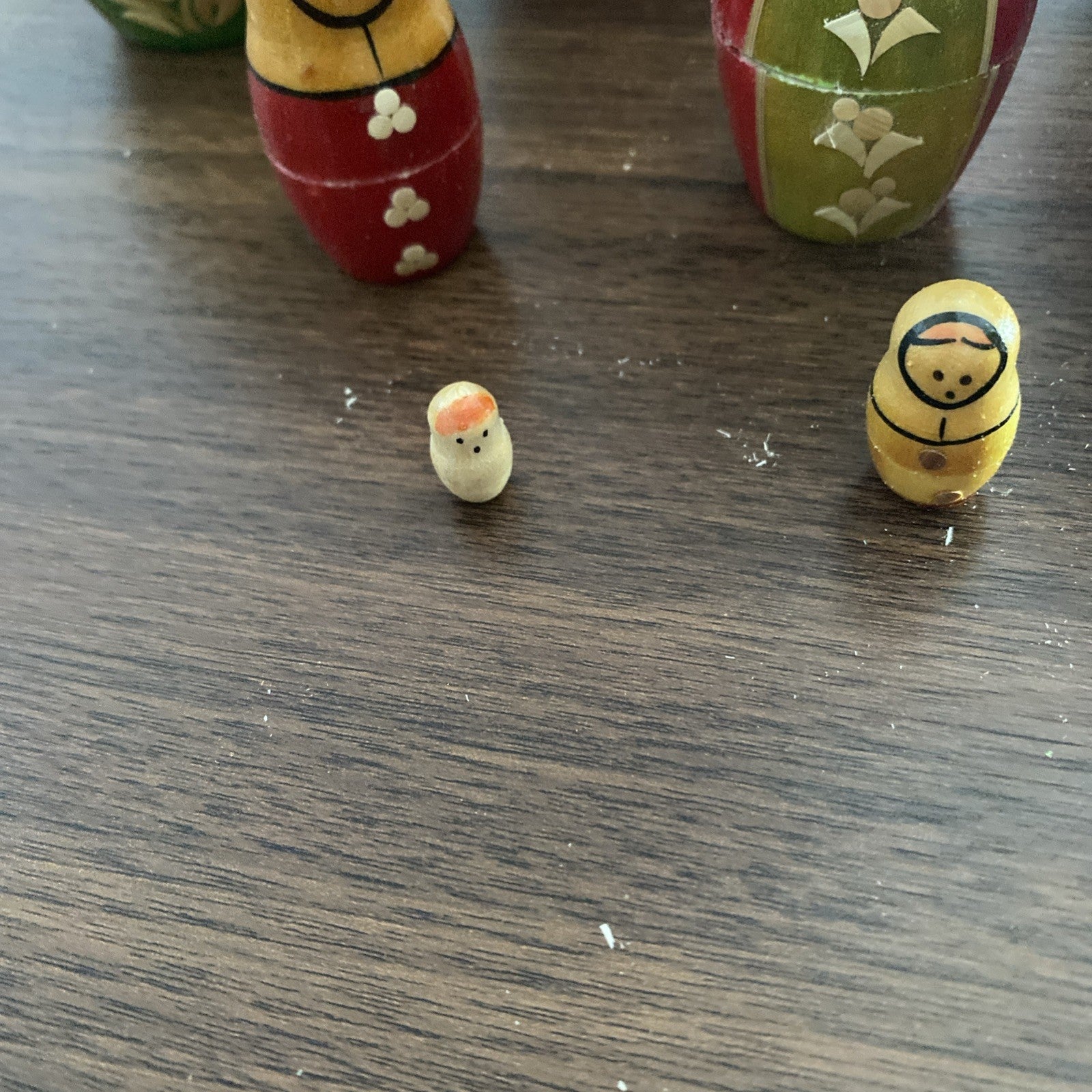 Antique Vintage Russian Nesting Dolls Set Of 9