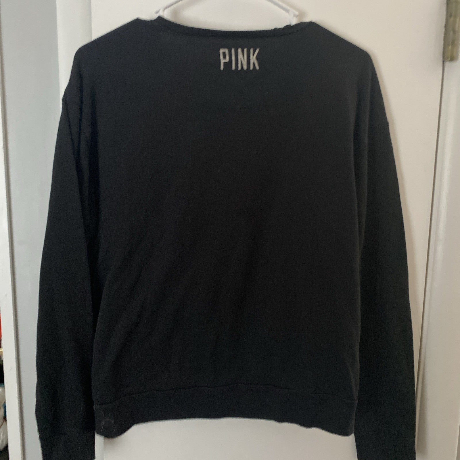 PINK Victoria’s Secret Women’s XS Sequin Black Sweater (Boom!)